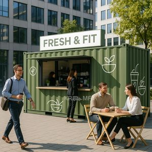 Diseños de Quioscos Prefabricados Contemporáneos para Cafeterías Pequeñas, Contenedor de Cocina al Aire Libre, Barra de Café, Resistente y Duradero - Product Image 2