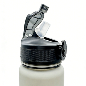 ขวดน้ำกีฬาแบบพกพา ฝาเปิดปิดง่าย พร้อมตัวบอกเวลา ปราศจากสาร BPA ขนาด 32 ออนซ์/350/500/750/1000 มล.  กระตุ้นความกระตือรือร้นในการดื่มน้ำ  ปากขวดกว้าง - Product Image 4