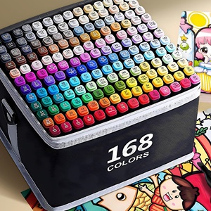Nouveau produit, marqueur d'art à encre permanente à double pointe, à base d'alcool, pour dessin manga - Product Image 5