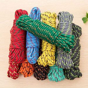Corde tressée en polyester PP nylon de 4 mm 5 mm 6 mm 10 mm 20 mm, sac PP gratuit ou carton selon la carte Pantone, corde grise en nylon de 3 mm - Product Image 1