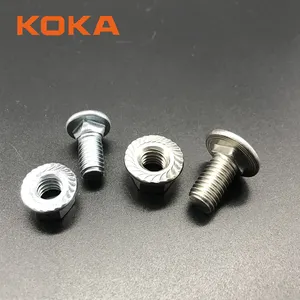 Shank bolt and flange nut