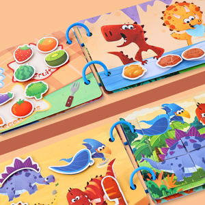 Libro de Actividades Sensoriales Reutilizables con Temática de Animales para Niños con Autismo, Mini Libro de Actividades Montessori para Niños Pequeños de 3+ Años - Product Image 2