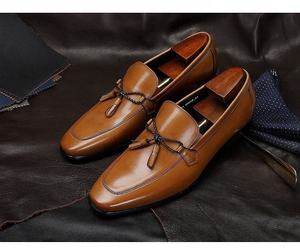 รองเท้าลำลองผู้ชายสั่งทำพิเศษสุดหรู รองเท้าทางการผู้ชาย รองเท้าหนังผู้ชายแฟชั่นงานแฮนด์เมดและรองเท้าอ็อกซ์ฟอร์ด - Product Image 6