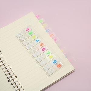 Trong suốt sáng tạo cá nhân âm nhạc Lưu ý ghi chú dán bảng chữ cái nhãn chỉ số phân loại cho Back-to-School yếu tố cần thiết ghi nhớ - Product Image 2