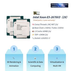 PANDL新品X99-2D3 8X <span class=keywords><strong>DDR3</strong></span>メインボードデスクトップPCキットセットデュアルインテルXeon E5 2676 V3コンボ2676v3 X99マザーボードデュアルCPU - Product Image 2