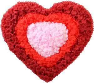 VANTUR Pétales de rose artificiels en soie rose durables 4,5 cm 100 pièces Autres occasions Décoration de fête - Product Image 2
