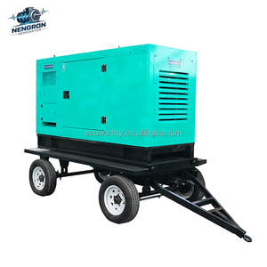 Generador Nengron de 10KW, 30KW, 50KW, Silencioso, Tipo Remolque, Móvil, con Certificación CE y EPA, para Suministro Temporal de Electricidad, Refrigeración por Agua - Product Image 2