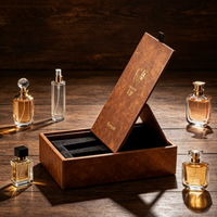 Innovador Envase de Perfume en Aerosol para Hombre, Caja de Regalo con Impresión Personalizada, Diseño de Tapa Abatible de Cartón Plegable, Lujo Personalizado