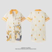 Ensemble de pyjama d'été grande taille pour femmes, vêtements de nuit et de détente