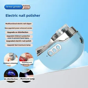 Coupe-ongles électrique automatique le plus vendu, rechargeable par USB, lime à ongles automatique avec stockage des débris et éclairage LCD - Product Image 6