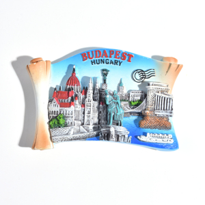 Imán de Refrigerador Personalizado de Hungría, Recuerdos Promocionales Personalizados, Imán de Resina 3D con la Ciudad de <span class=keywords><strong>Budapest</strong></span> y Logotipo - Product Image 3