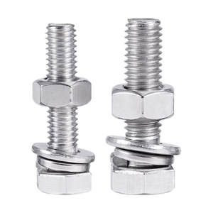 10sets/bag Zinc Plated Carbon Steel Hex Head <b>Cap</b> Screws Nuts with Set M4 M5 M6 M12 M14 <b>Bolts</b> and Nut Assembly Set - Product Image 5