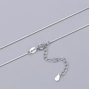 Chaîne personnalisée S925 en argent sterling véritable de 18 pouces, lingot de <span class=keywords><strong>graine</strong></span> avancé, serpent de vague d'eau, boîte de <span class=keywords><strong>gypsophile</strong></span>, chaîne croisée, collier pendentif - Product Image 6