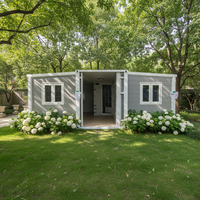 Maison préfabriquée moderne pliable et mobile de 20/40 pieds, 2 à 5 chambres, en vente, bureau extensible, cuisine, conteneur habitable