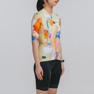Groothandel Womens Fietskleding Monton Korte Mouw Wielertrui Fiets Tops <span class=keywords><strong>Cool</strong></span> <span class=keywords><strong>Design</strong></span> Fietskleding Fabrikant - Product Image 2