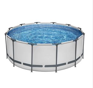 Grande piscine ronde en PVC et en PC pour adultes et enfants Piscine thermale gonflable et hors sol adaptée aux familles pour la natation en plein air - Product Image 1