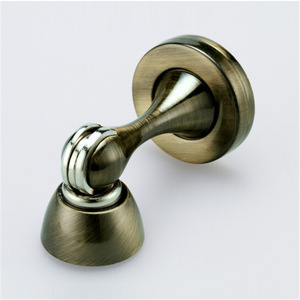 Loquet de porte magnétique en alliage de zinc, fixation murale, design moderne, butée de porte durable - Product Image 2