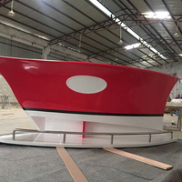 Comptoir de bar de hauteur personnalisée, design en forme de bateau, couleur rouge, pour la maison, coin