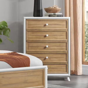 Solid wood drawer storage <b>cabinet</b>, multi-layer <b>corner</b> <b>cabinet</b>, five-drawer style, simple and stylish bedside table for home use. - Product Image 3