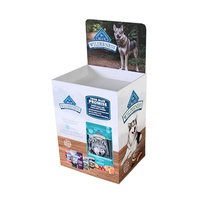 Présentoirs pliables écologiques personnalisés en carton ondulé pour produits promotionnels en point de vente
