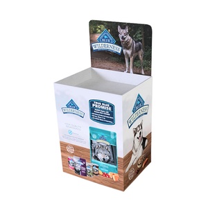 Hot Sale Eco-Friendly Foldable Cardboard Advertising Display <b>Rack</b> for Retail Pet Food & Energy <b>Drink</b> Dump Bins with Custom Logo - Product Image 1