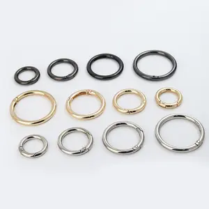 Custom Size Round Ring Hook Spring Gate O Ring Buckle For Bag