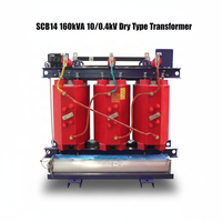 Transformateur sec triphasé Dyn11 SCB14 160 kVA 10/0,4 kV, transformateur de puissance intérieur en résine coulée 10 kV vers 400 V, classe F, 50 Hz