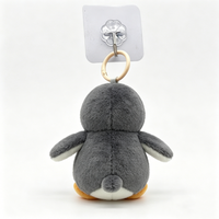 Porte-clés et breloque de sac en peluche personnalisée en forme d'ours avec motif de dessin animé en relief