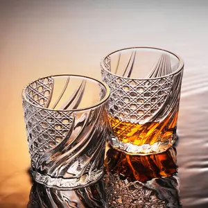 Creative Whisky Glasses, Thick Bottom Old Fashioned Rock Drinking Glassware