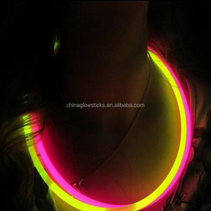 22 Inch Glow Necklace Customized Christmas <strong>Ornament</strong> Glow Stick <strong>Light</strong> <strong>up</strong> Necklaces for Halloween - Product Image 1