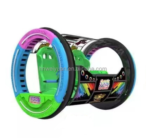 Parque de atracciones al aire libre 360 grados doble giro feliz rodante música coche rodante - Product Image 4