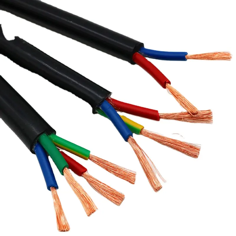 H03VV-F Multi Core Electrical Cable Wire 3 or 4 Cores Flexible Copper Cable RVV Cable