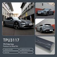 Film de protection automobile TPU PPF gris polaire, résistant aux intempéries, durable, pour l'amélioration de l'extérieur des véhicules, vente en gros en rouleau