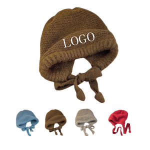 Unisex Vintage Pluche Bivakmuts Winter Dik Warm Gebreide Muts Effen Koreaanse Stijl Oorbescherming Verstelbare Mode Business Party - Product Image 1
