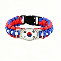 Bracelet en paracorde personnalisé avec drapeau écossais, bracelet de survie tissé à la main pour les matchs de football et souvenir de voyage