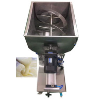 Machine horizontale de remplissage et de mélange de crème de dentifrice à tête multiple en forme de U avec mélangeur chauffant semi-automatique