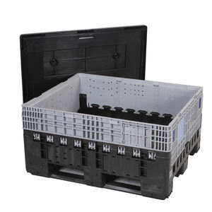 תיבת משטחים מפלסטיק HDPE קיבולת גדולה אחסון עם המחיר הטוב ביותר ומיכלי פלסטיק בתפזורת מתקפלים לאחסון הובלה - Product Image 2