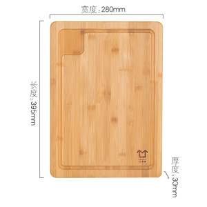 Tabla de cortar de bambú, tabla de cortar rectangular de madera maciza para cocina y uso doméstico, venta al por mayor, precio preferencial. - Product Image 4