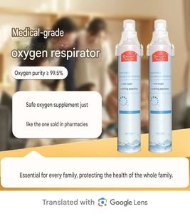 Cilindro de Oxígeno Médico Portátil de 1000 ml |   Inhalación Nasal/Oral con Mascarilla, Ligera para Uso en Interiores y Exteriores |   Venta al por Mayor de Fábrica - Product Image 2