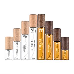 Flacon de Parfum de <span class=keywords><strong>5ml</strong></span> 10ml 15ml 20ml avec Couvercle en Bambou, Bouteille Spray Marron à Goulot Vissé, Petit Échantillon Portable de Parfum - Product Image 6