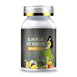 Oem 15 天见效减肥药食品草药补充剂排毒减肥胶囊排毒片 Slim Plus 脂肪燃烧剂 60 粒 - Product Image 1