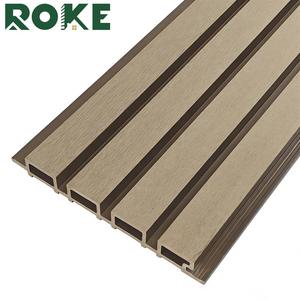 ROKE Panneau mural rainuré WPC moderne, imperméable et ignifuge à prix abordable pour la décoration intérieure - Product Image 3