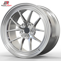 Jantes en alliage forgé chromées argentées polies sur mesure à déport profond pour BMW M3 G80 E36 Audi 5x139.7 5X110 5X120 5X114.3