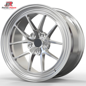 Jantes en alliage forgé chromées argentées polies sur mesure à déport profond pour <span class=keywords><strong>BMW</strong></span> M3 G80 E36 Audi 5x139.7 5X110 5X120 5X114.3 - Product Image 2