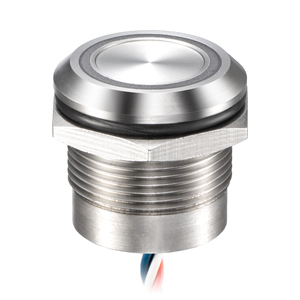 22mm Latching 316 Stainless Steel IP68 12V 1NO 1NC For Public Kiosk Vending Machine And Access <b>Control</b> Piezo Switch - Product Image 2