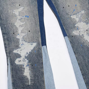 <span class=keywords><strong>Pantaloni</strong></span> tuta svasati da uomo distruggono <span class=keywords><strong>pantaloni</strong></span> <span class=keywords><strong>pantaloni</strong></span> Alones De Hombre <span class=keywords><strong>Jeans</strong></span> Graffiti vernice Splatter <span class=keywords><strong>pantaloni</strong></span> elastici da uomo - Product Image 2