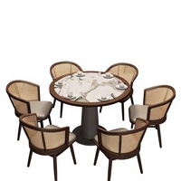 Banquettes de restaurant modernes rembourrées, canapés banquette, chaises de salle à manger à dossier en rotin, mobilier commercial pour café et bistrot, vente en gros