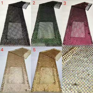 Nuevo Tejido de Encaje Africano Ecológico 100% Poliéster con Malla Suave, Lentejuelas y Encaje Francés 2026 para Vestidos de Noche y Celebración - Product Image 6
