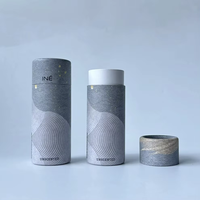 Emballage en tube de carton cylindrique écologique, fait main, recyclable, biodégradable, de haute qualité, personnalisable, vide et durable