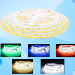 Bande <span class=keywords><strong>LED</strong></span> flexible 24V haute densité COB, <span class=keywords><strong>ruban</strong></span> lumineux linéaire pour éclairage indirect domestique, bande <span class=keywords><strong>LED</strong></span> RGB pour ambiance et armoire - Product Image 2